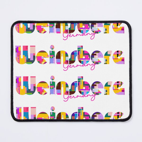 Item preview, Weinsberg, Germany, Vibrant Abstract City Typography Art designed and sold by Wanderful-roads.