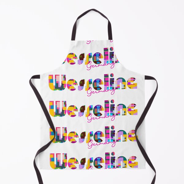 Item preview, Wesseling, Germany, Vibrant Abstract City Typography Art designed and sold by Wanderful-roads.