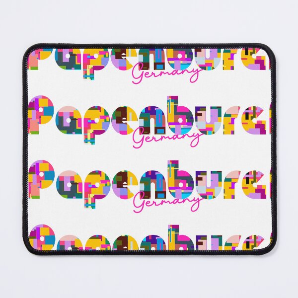 Item preview, Papenburg, Germany, Vibrant Abstract City Typography Art designed and sold by Wanderful-roads.