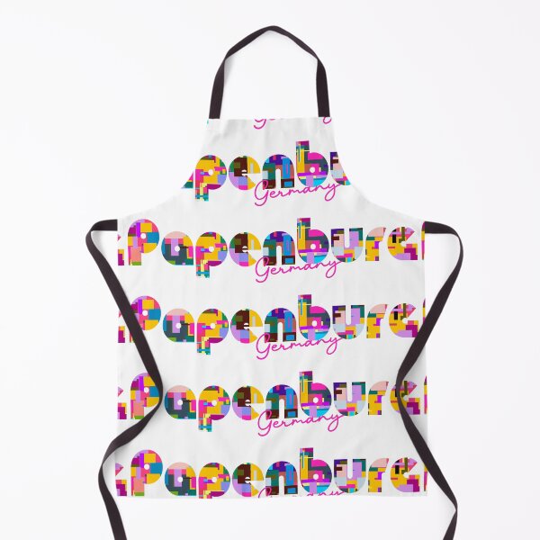 Item preview, Papenburg, Germany, Vibrant Abstract City Typography Art designed and sold by Wanderful-roads.