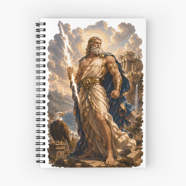 Item preview, Zeus King of the Gods  Greek Mythology Thunder God Art designed and sold by MythwovenShop.