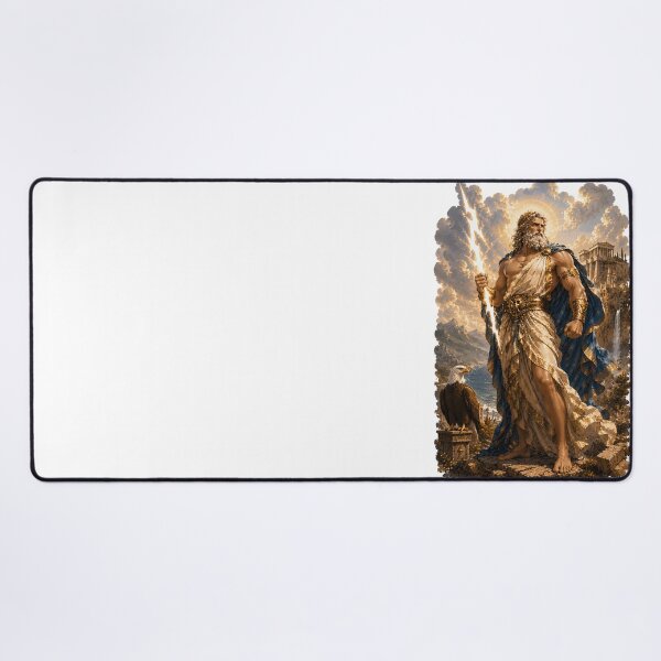 Item preview, Zeus King of the Gods  Greek Mythology Thunder God Art designed and sold by MythwovenShop.