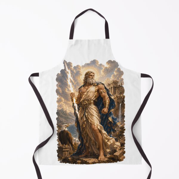 Item preview, Zeus King of the Gods Greek Mythology Thunder God Art designed and sold by MythwovenShop.