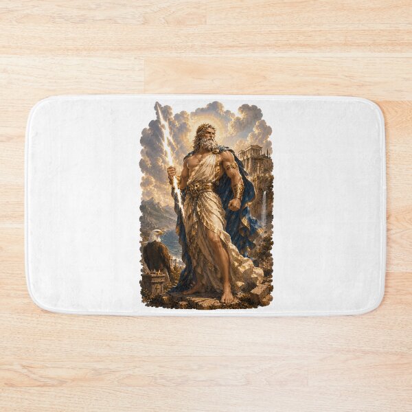 Item preview, Zeus King of the Gods  Greek Mythology Thunder God Art designed and sold by MythwovenShop.
