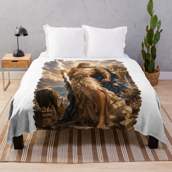 Item preview, Zeus King of the Gods  Greek Mythology Thunder God Art designed and sold by MythwovenShop.