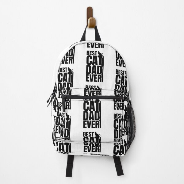 Item preview, BEST CAT DAD EVER Stacked Typography Cat Silhouette designed and sold by StranHabesre51.