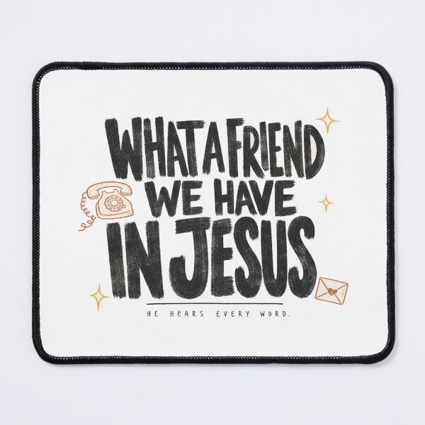 Item preview, What a Friend We Have in Jesus • Faith Quote Art • Inspirational Christian Typography Wall Decor designed and sold by Bright Nest Studio.
