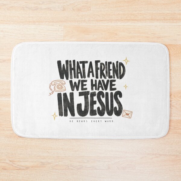 Item preview, What a Friend We Have in Jesus • Faith Quote Art • Inspirational Christian Typography Wall Decor designed and sold by Bright Nest Studio.