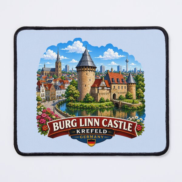 Item preview, Burg Linn Castle, Krefeld, Germany designed and sold by Myra365Art.