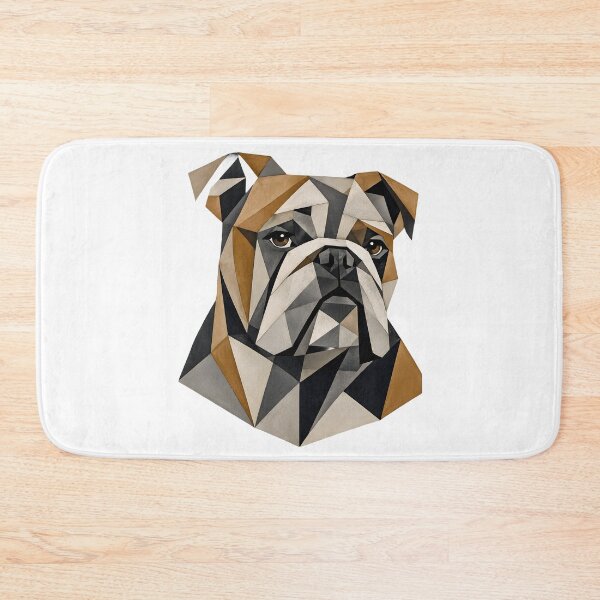 Item preview, Cubist Bulldog Geometric Portrait designed and sold by KICOR.