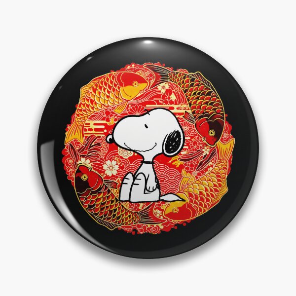 Item preview, Snoopy Koi Fish Japanese Good Luck designed and sold by LysiTHWIP.