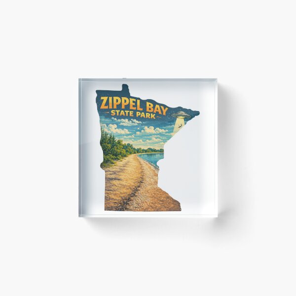 Item preview, Zippel Bay State Park Wyoming USA Sticker designed and sold by clarkfraser.