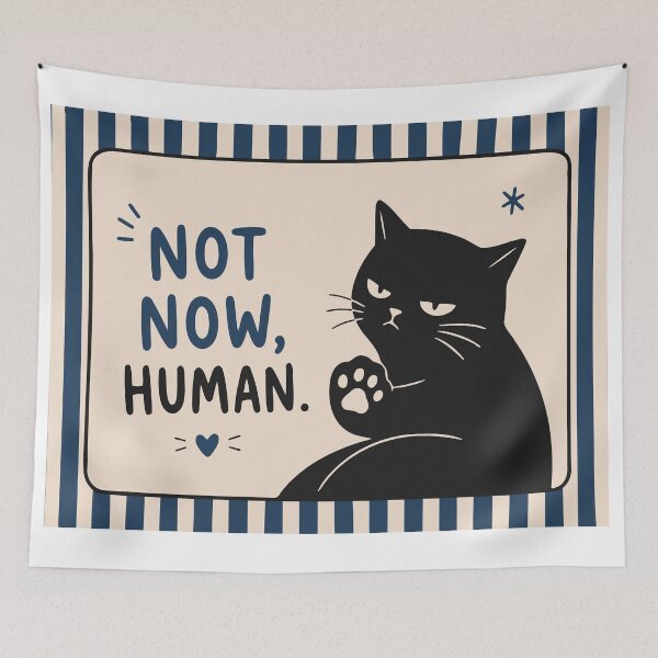 Item preview, Funny Black Cat Art designed and sold by Studio pod Burom.