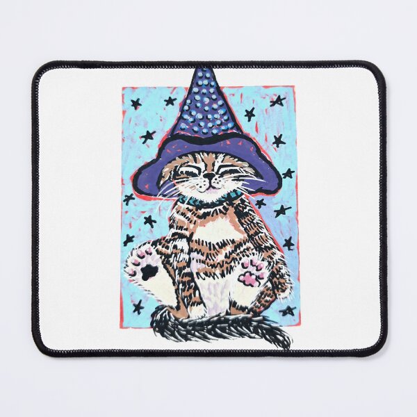 Item preview, Sleepy Wizard Cat designed and sold by JenJenArt.