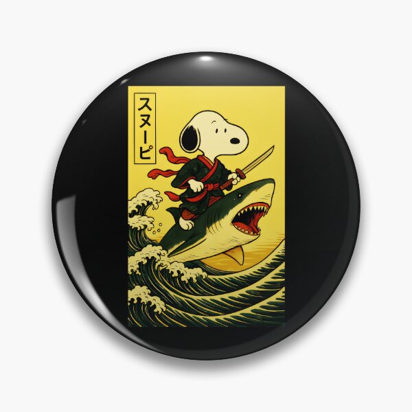 Item preview, Snoopy Peanuts Ninja Shark Ocean designed and sold by LysiTHWIP.