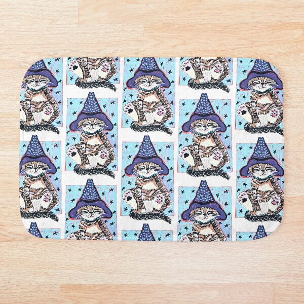 Item preview, Sleepy Wizard Cat designed and sold by JenJenArt.