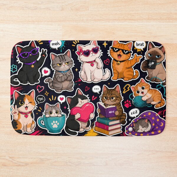 Item preview, Sassy Cat Chaos Collage designed and sold by MoodCats.