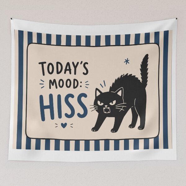 Item preview, Funny Hissing Cat Art designed and sold by Studio pod Burom.