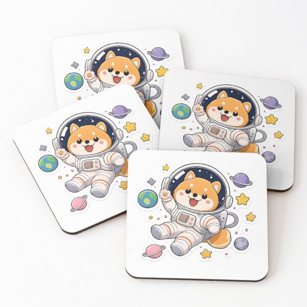 Item preview, Cute Shiba Inu Astronaut Space Adventure Sticker designed and sold by Alpha-mike13.