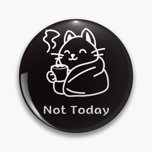 Item preview, Not Today Cat – Introvert Coffee Mood Espresso Yourself Design designed and sold by ContigoART.