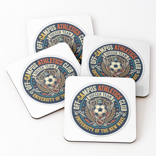Item preview, UNOFFICIAL Off-Campus Soccer Sticker - University Athletics Sports Club Emblem designed and sold by Fatomfatom.