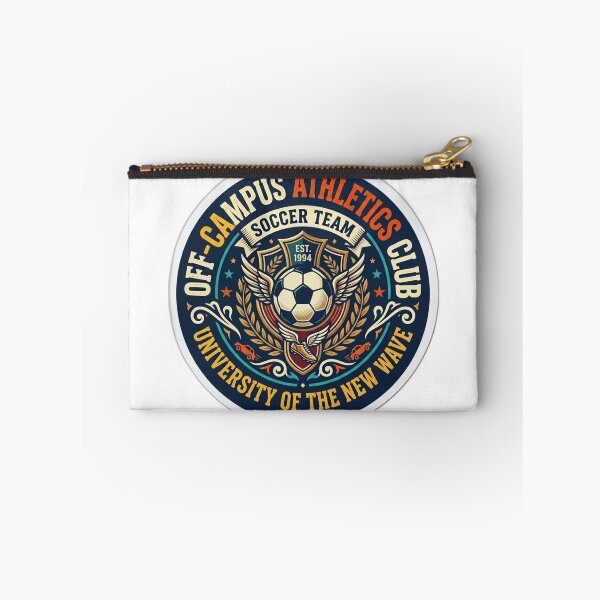 Item preview, UNOFFICIAL Off-Campus Soccer Sticker - University Athletics Sports Club Emblem designed and sold by Fatomfatom.