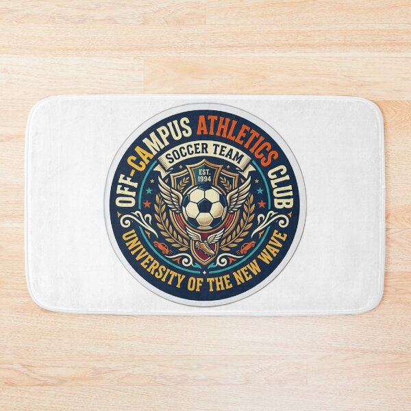Item preview, UNOFFICIAL Off-Campus Soccer Sticker - University Athletics Sports Club Emblem designed and sold by Fatomfatom.