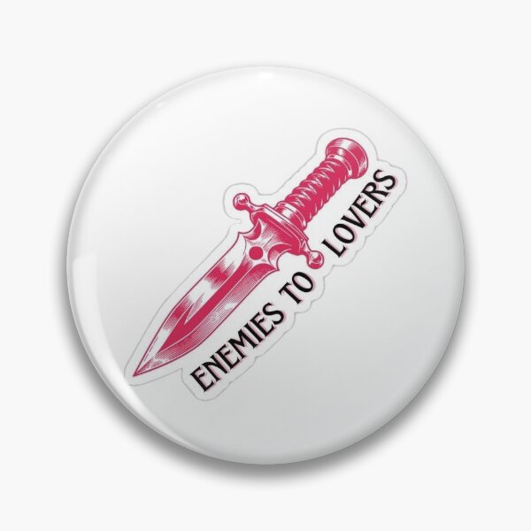 Item preview, Enemies to Lovers Dagger Sticker - Bookish Trope Vinyl Decal designed and sold by VickyAlianovna.