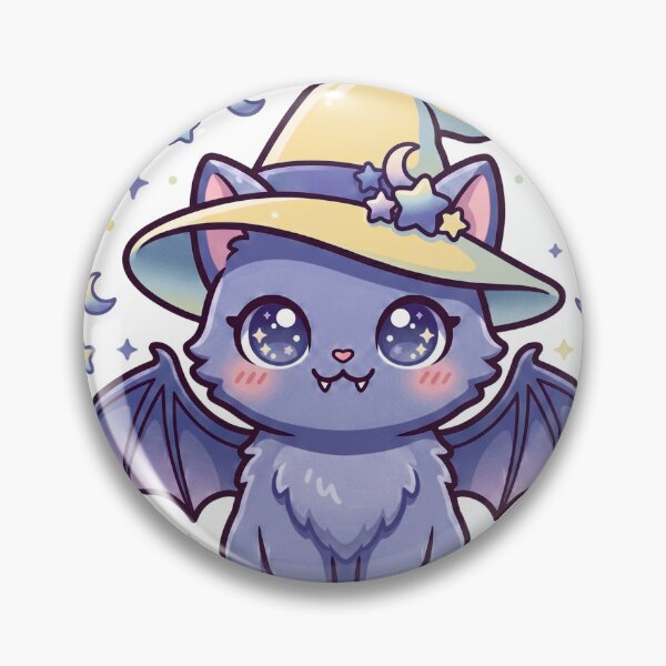 Item preview, Cute Bat Witch Kawaii Halloween Illustration designed and sold by Biwbiwty.