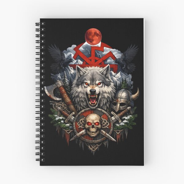 Item preview, Viking Wolf Blood Moon designed and sold by Kicor.