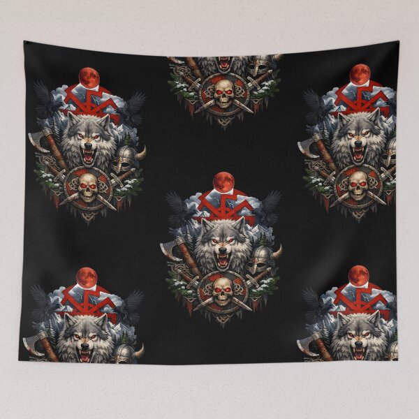 Item preview, Viking Wolf Blood Moon designed and sold by Kicor.