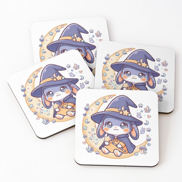 Item preview, Cute Little Witch Girl – Kawaii Halloween Illustration designed and sold by Biwbiwty.
