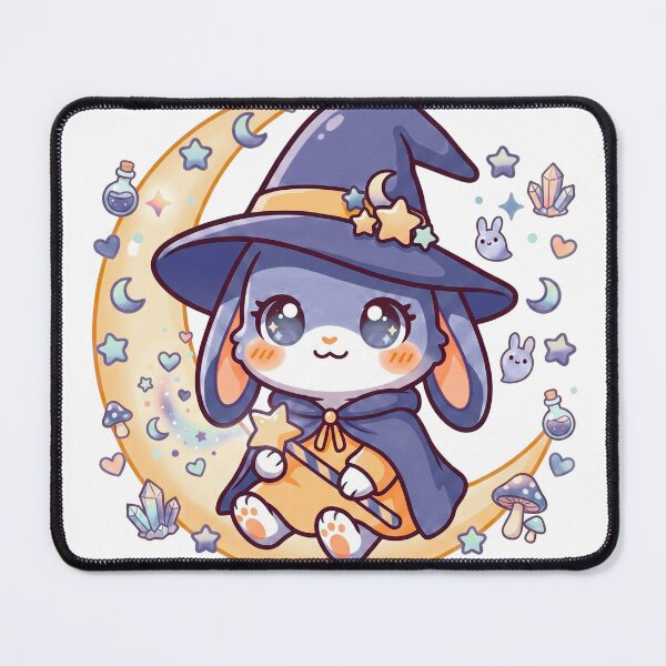 Item preview, Cute Little Witch Girl – Kawaii Halloween Illustration designed and sold by Biwbiwty.