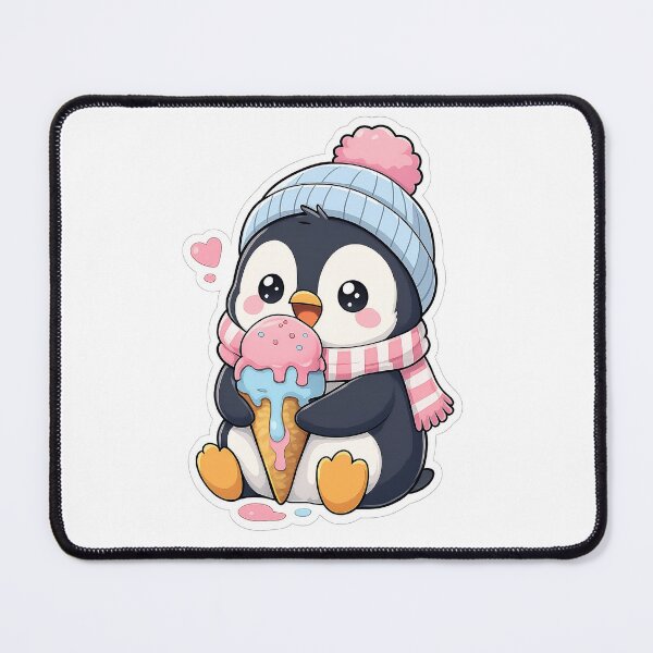 Item preview, Cute Baby Penguin Ice Cream Sticker designed and sold by Alpha-mike13.