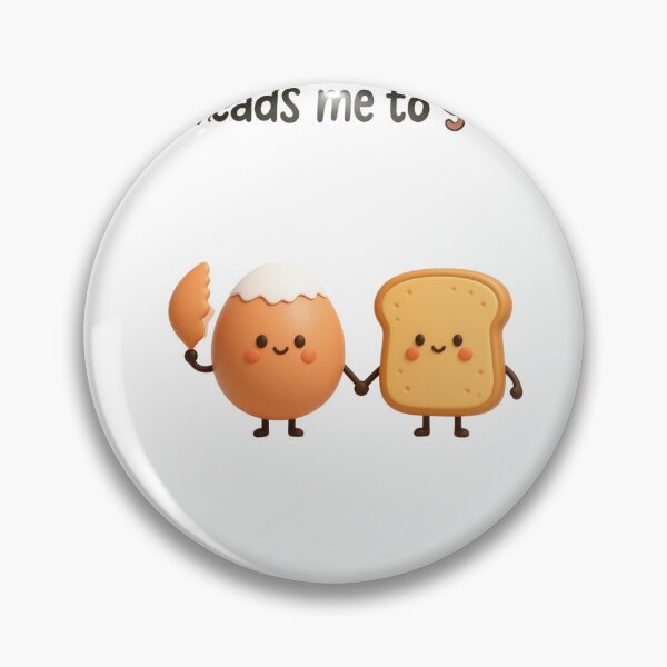 Item preview, Cute Egg and Toast Romantic Quote - Funny Food Couple Pun designed and sold by thazinart.