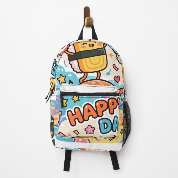 Item preview, Happy Sushi Dance Cute Kawaii Japanese Food Art designed and sold by Biwbiwty.