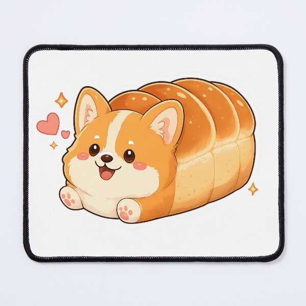 Item preview, Cute Corgi Bread Loaf Sticker designed and sold by Alpha-mike13.