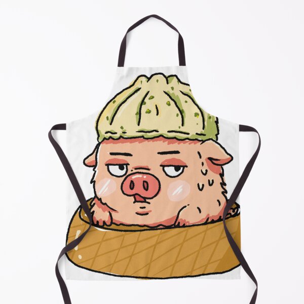 Item preview, Awkward Animal Dumpling Hat Club - Matcha Burnout Pig designed and sold by chupichapa.