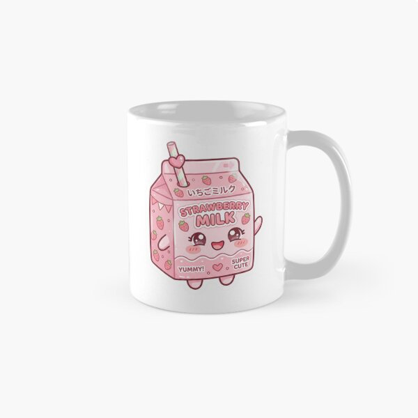 Item preview, Kawaii Japanese Strawberry Milk Cute Pink Aesthetic Sticker designed and sold by Biwbiwty.