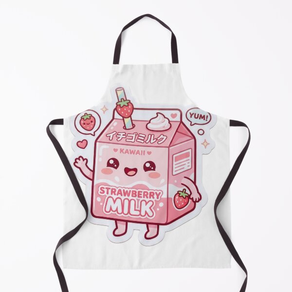 Item preview, Kawaii Strawberry Milk Buddy Cute Pastel Character designed and sold by Biwbiwty.
