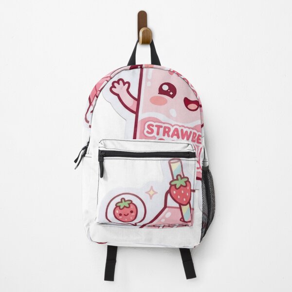 Item preview, Kawaii Strawberry Milk Buddy Cute Pastel Character designed and sold by Biwbiwty.