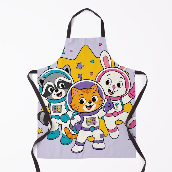 Item preview, Cute Space Astronaut Animals Cat Rabbit Raccoon designed and sold by ArtdesignsA.