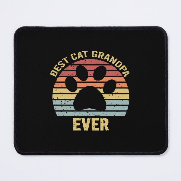 Item preview, Best Cat Grandpa Ever Retro Sunset Paw Print designed and sold by StranHabesre51.
