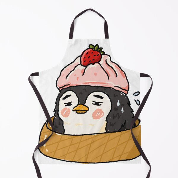 Item preview, Awkward Animal Dumpling Hat Club - Strawberry Pressure Penguin designed and sold by chupichapa.