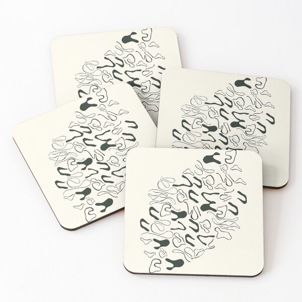 Item preview, Minimalist Organic Shapes Abstract Line Art Pattern designed and sold by EH World | Store.