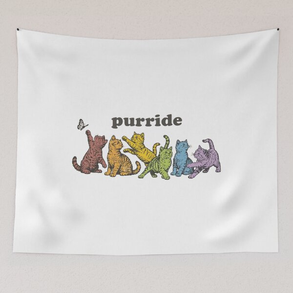 Item preview, Purride Funny Cute LGBT Pride Month For Cat Lover Couple designed and sold by AmayaCotter.
