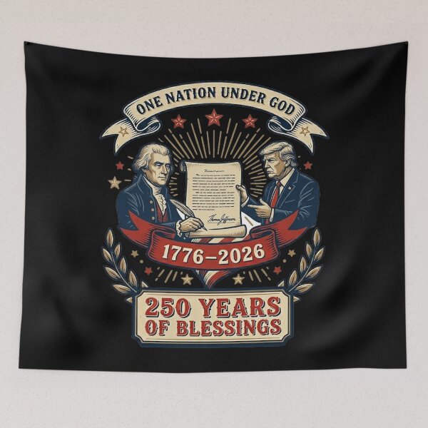 Item preview, One Nation Under God 1776 2026 250 Years Of Blessings designed and sold by KristenosNehk.