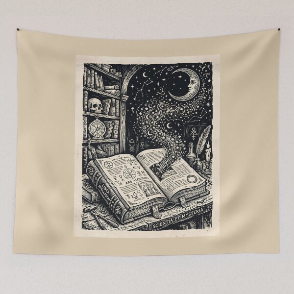 Item preview, Alchemy Woodcut Liber Stellarum Mysteria designed and sold by SplashTastic.