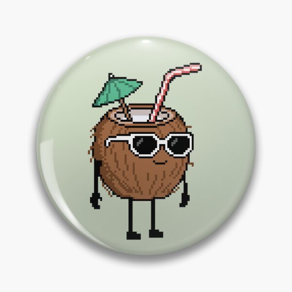 Item preview, Coconut straw Pixel designed and sold by White Rim Mates.