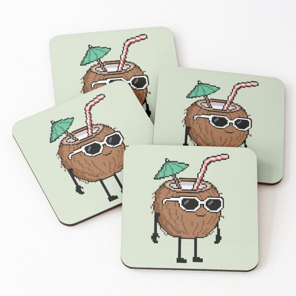 Item preview, Coconut straw Pixel designed and sold by White Rim Mates.